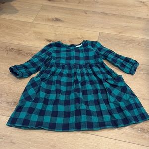 Hanna Andersson - Navy and Green buffalo check dress